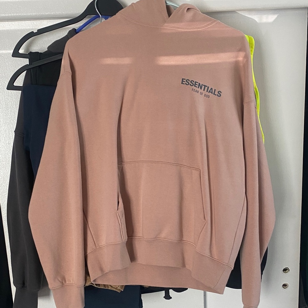 Fear of God Essentials Dusty Pink Hoodie